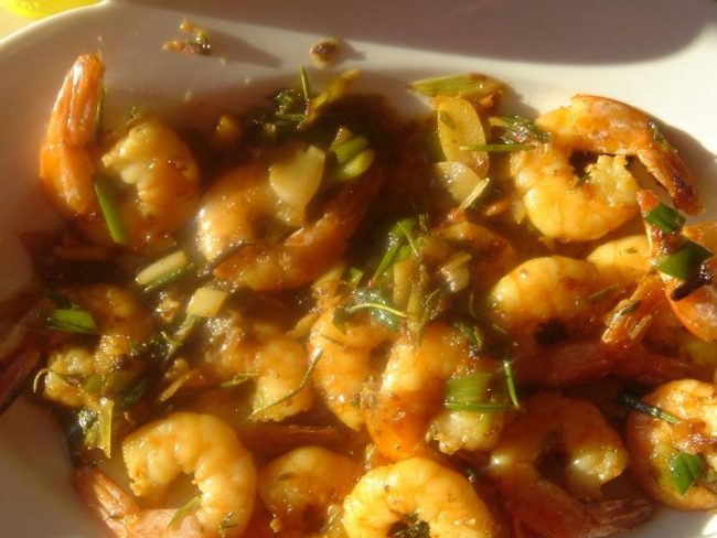 Garnelen mit frischen Kräutern