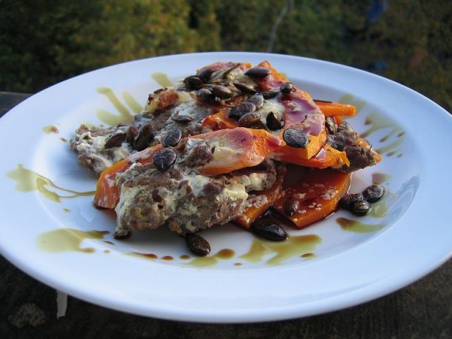 Hokkaido ein Kürbisauflauf