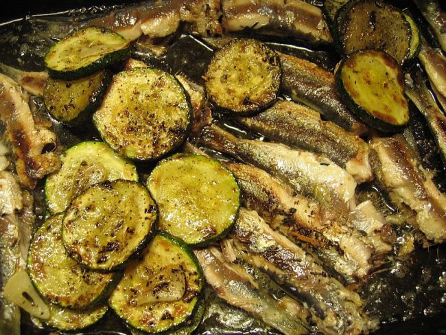 Sardinen mit Zucchini