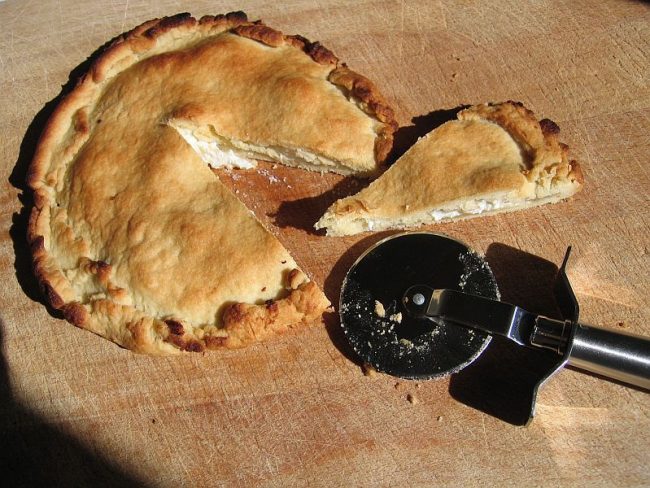 Brotfladen mit Käse