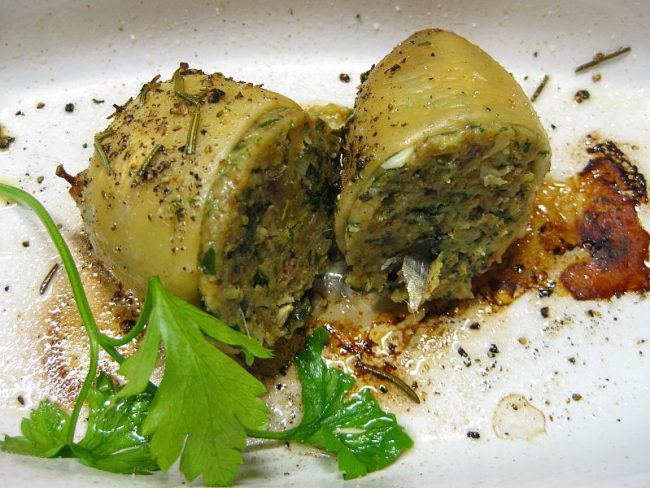 Calamari ripieni – Gefüllte Tintenfische aus Sardinien