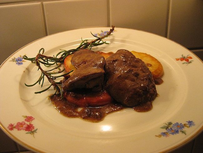 Entenleber in Marsala