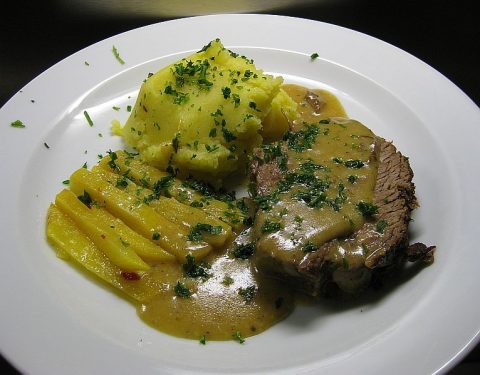 Rinderbrust an Meerrettichsoße