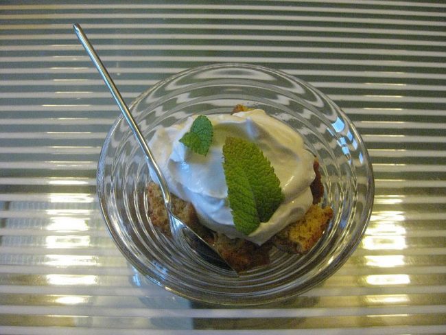 Nachtisch mit Zitronenlikör