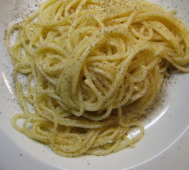 Spagetti mit Traubenkernöl und Trüffelgeschmack
