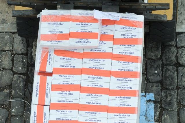 Butter und Wein bunkern für die Reise