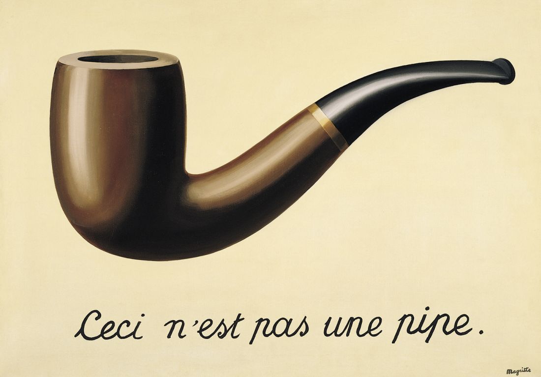 Rene Magritte "Ceci n'est pas une pipe"1948