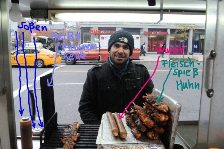 Wurstbude in New York, oder wie ich eine Stadt entdeckte. In New York soll es 20.000 Wurstbuden, oder Hot Dog Stände geben.