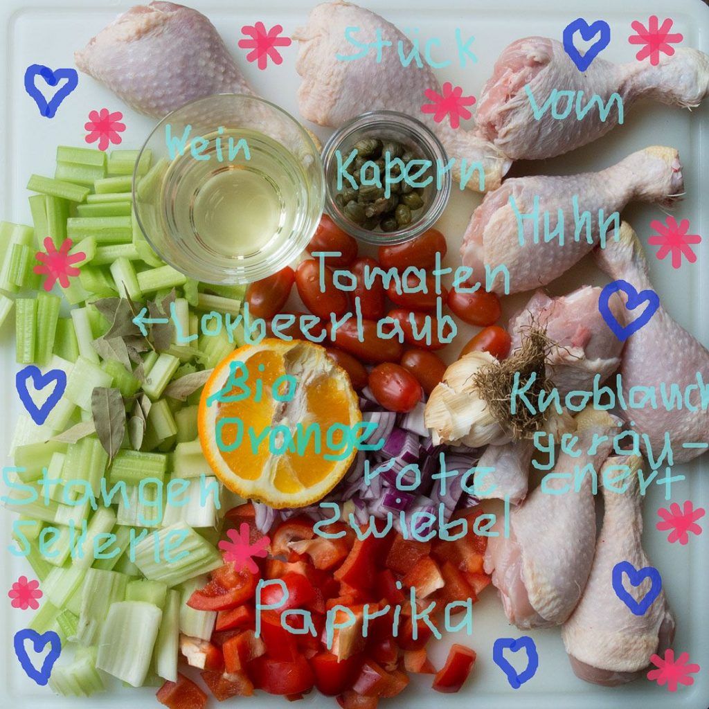 Huhn mit Weißwein | Ein mediterranes Geflügel Rezept aus Italien