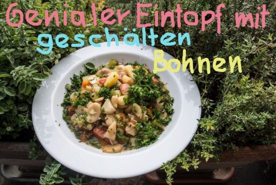 Eintopf mit geschälten Bohnen aus Umbrien ist schmackhaft und gesund.
