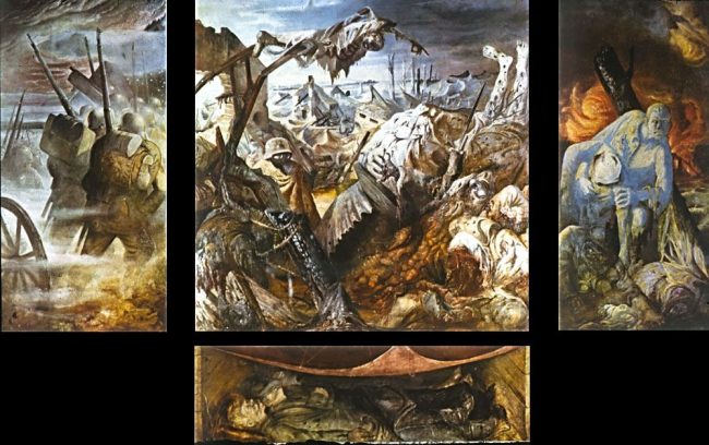Otto Dix Krieg Triptychon mit Predella (1929 - 1932) Galerie Neue Meister Dresden