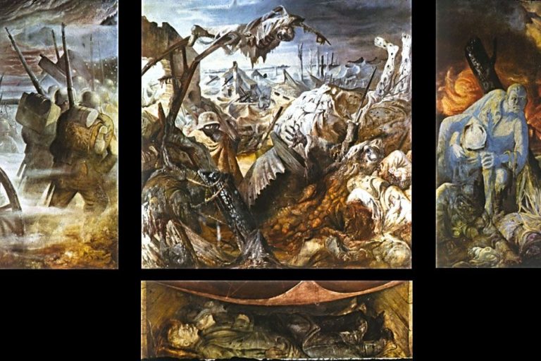 Otto Dix Krieg Triptychon mit Predella (1929 - 1932) Galerie Neue Meister Dresden