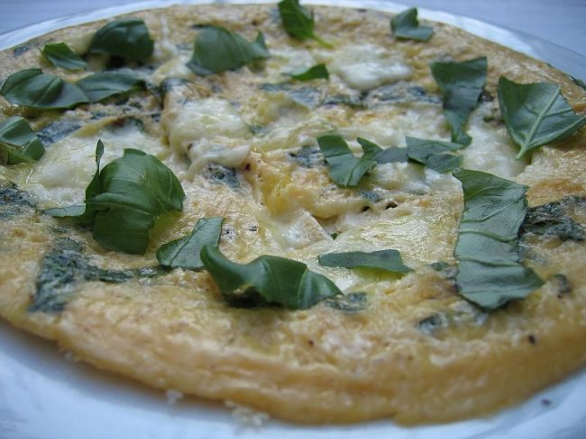 Omelett mit Mozzarella