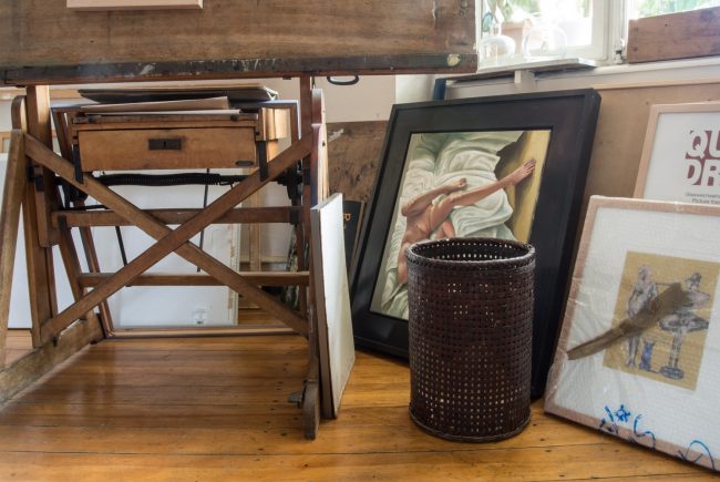 Der Papierkorb des Künstlers
