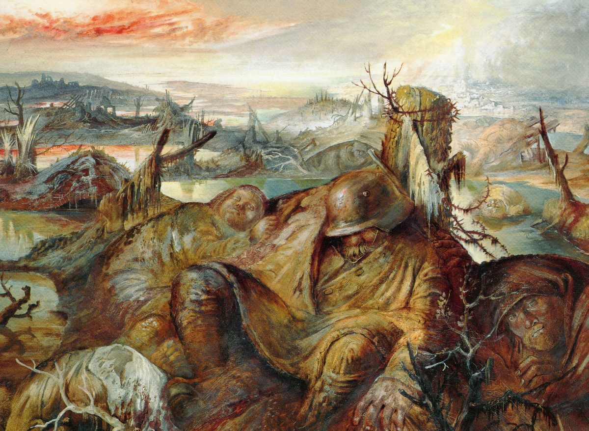 Gemälde von Otto Dix Flandern Kriegsdarstellung