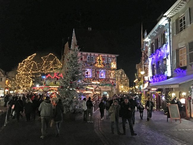 Colmar mit Weihnachtsbeleuchtung