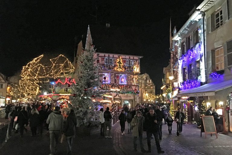 Colmar mit Weihnachtsbeleuchtung