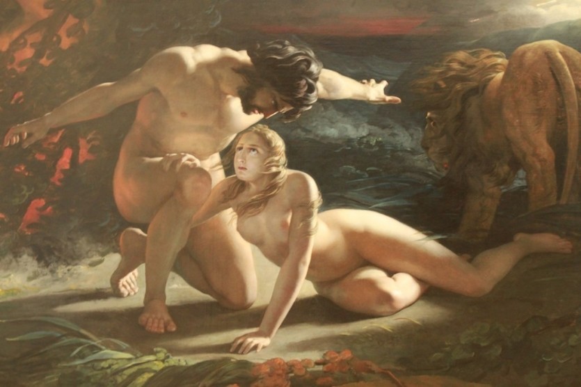 Musée des Beaux-Arts de Nantes Dubufe Adam und Eva verlieren das Paradies