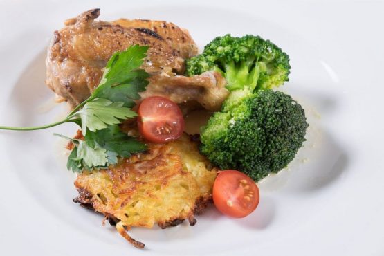 Wachtel mit mini Rösti