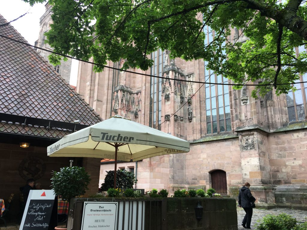 Wursthäusel an der St. Sebald Kirche Nürnberg