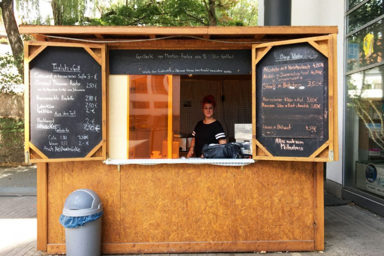 Grilleck in den Gohlis Arkaden