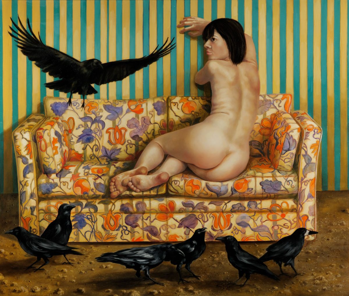 Ein eindrückliches beispiel für die Bedeutung der Vögel in der Kunst ist das Gemälde von Thomas Gatzemeier Die Vögel aus dem Jahr 2008. Darin greift er das beängstigende Gefühl auf, welches für viele Raben verbreiten.