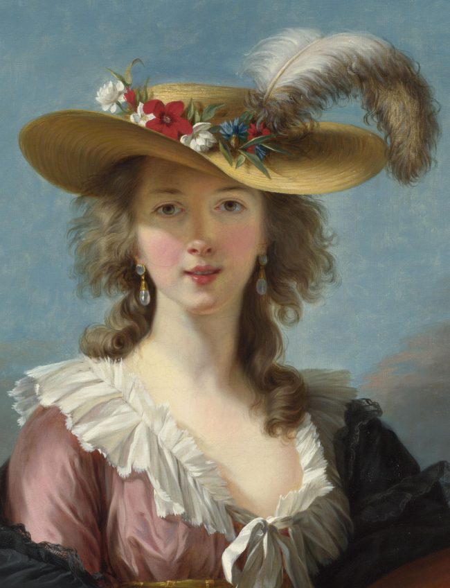 Vigée-Lebrun ein Selbstportät mit-Strohhut