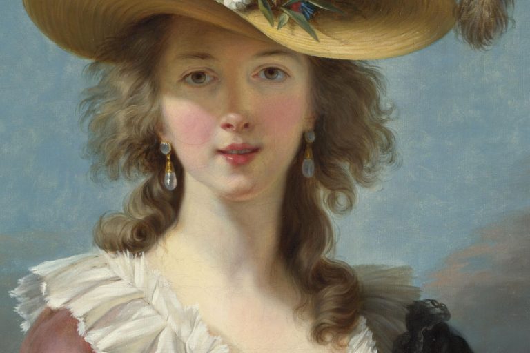 Vigée-Lebrun ein Selbstportät mit-Strohhut