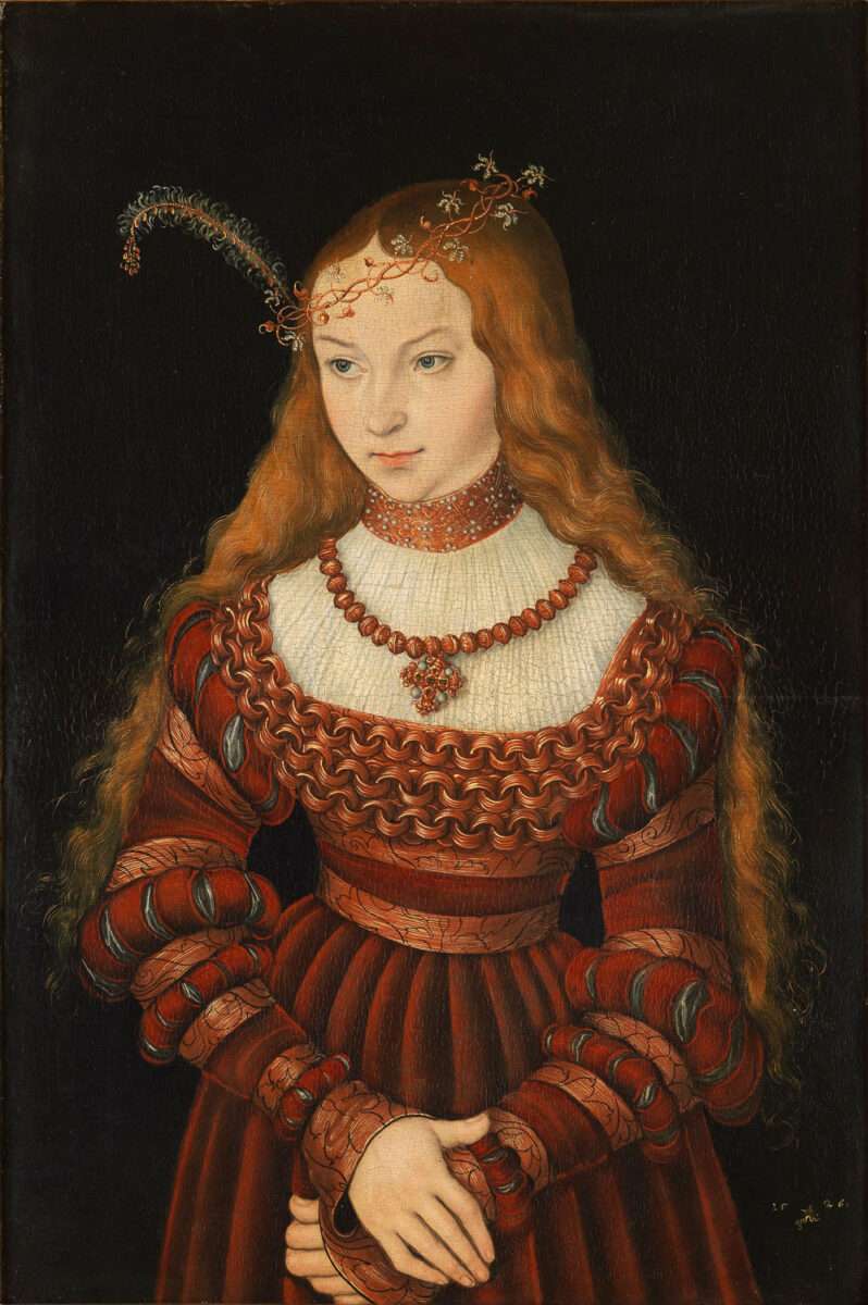 Lucas Cranach d.Ä. Sybille von Kleve als Braut wird auch als Cranachs deutsche Mona Lisa bezeichnet. Und dies nicht ganz zu Unrecht.