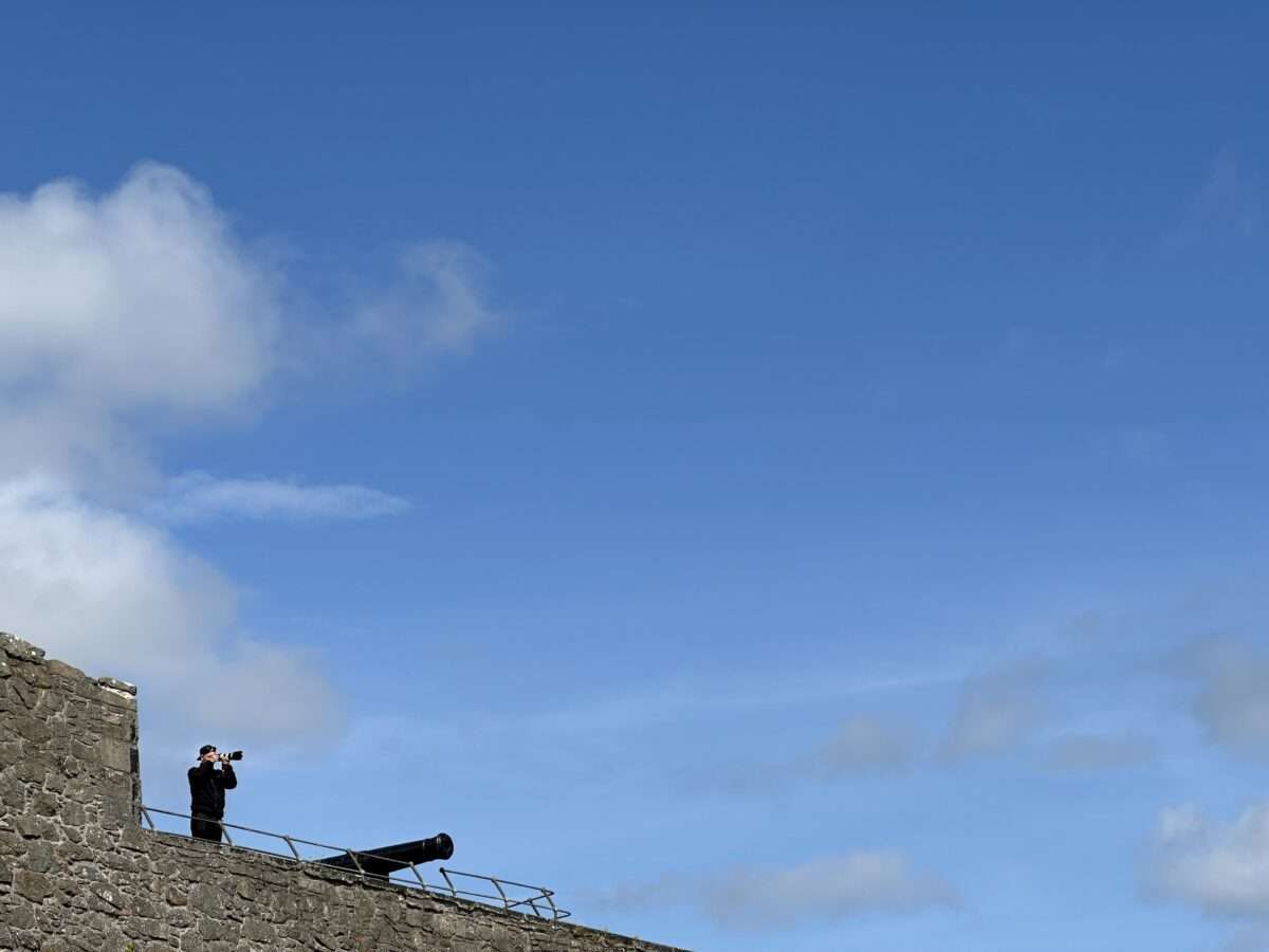 Lerwick Zitadelle Fort Charlotte und der Blick auf den Hafen.
