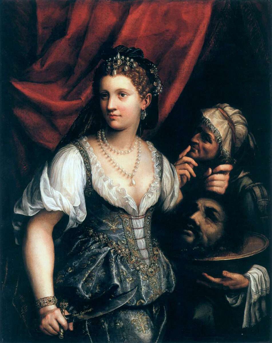 Ein frühes Beispiel, wie sich Künstlerinnen sich ihr Selbstbild aneignen ist Fede Galizia mit ihrem Gemälde Judith mit Holofernes, auf dem sie wahrscheinlich selbst als Judith zu sehen ist.
