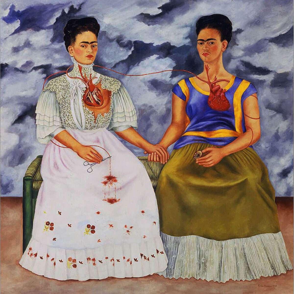 Der Beitrag Künstlerinnen eignen sich ihr Selbstbild an kann natürlich nicht an Frida Kahlo und ihrem Gemälde "Die zwei Frieda" vorbeischauen. Denn, Die zwei Fridas, Selbstbildnis mit Dornenhalsband – erzählen von Schmerz, Krankheit, Leidenschaft und politischem Engagement.