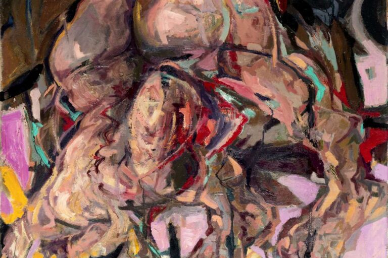 Thomas Gatzemeier – Mann im Käfig (1985), expressives Gemälde eines eingesperrten menschlichen Leibes als Sinnbild von Isolation und Repression in der DDR.